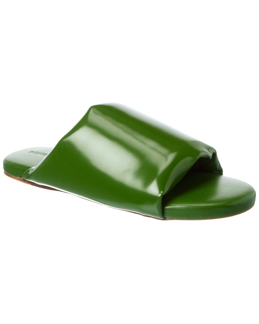 Bottega Veneta Leather Slide Green