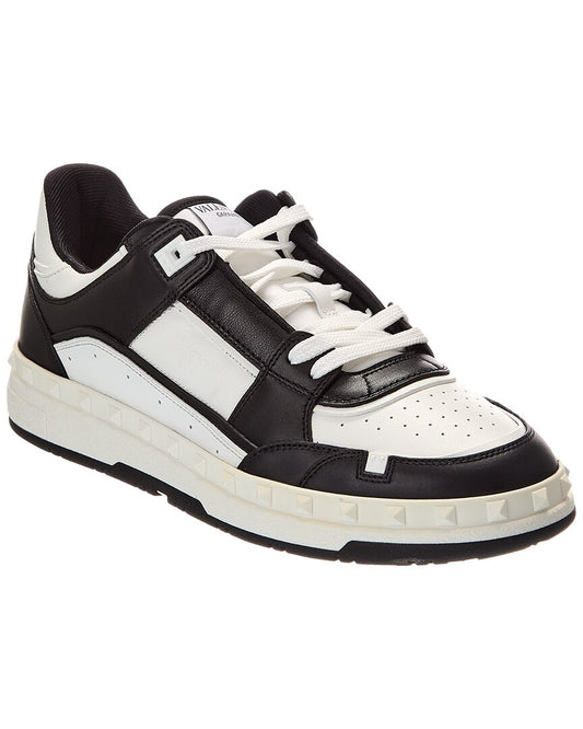 Valentino Freedots Leather Sneaker White