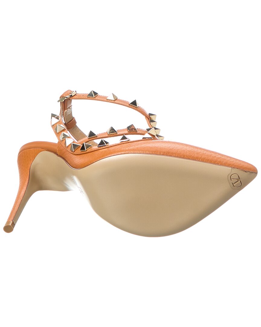 Valentino Rockstud Caged 100 Grainy Leather Pump