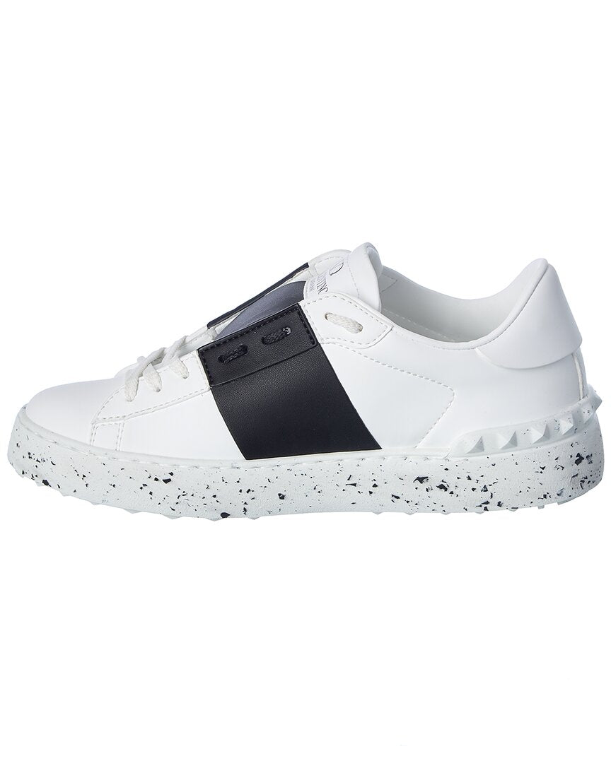 Valentino Rockstud Open For A Change Leather Sneaker