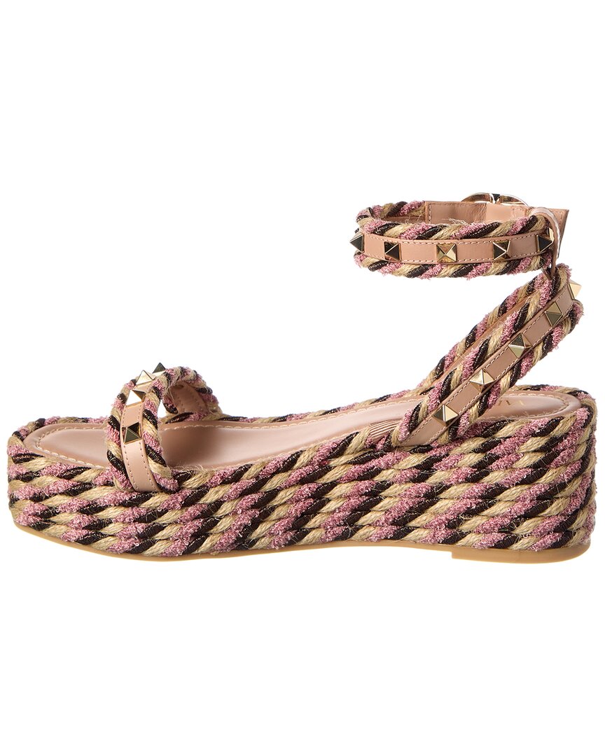 Valentino Rockstud 45 Leather Sandal