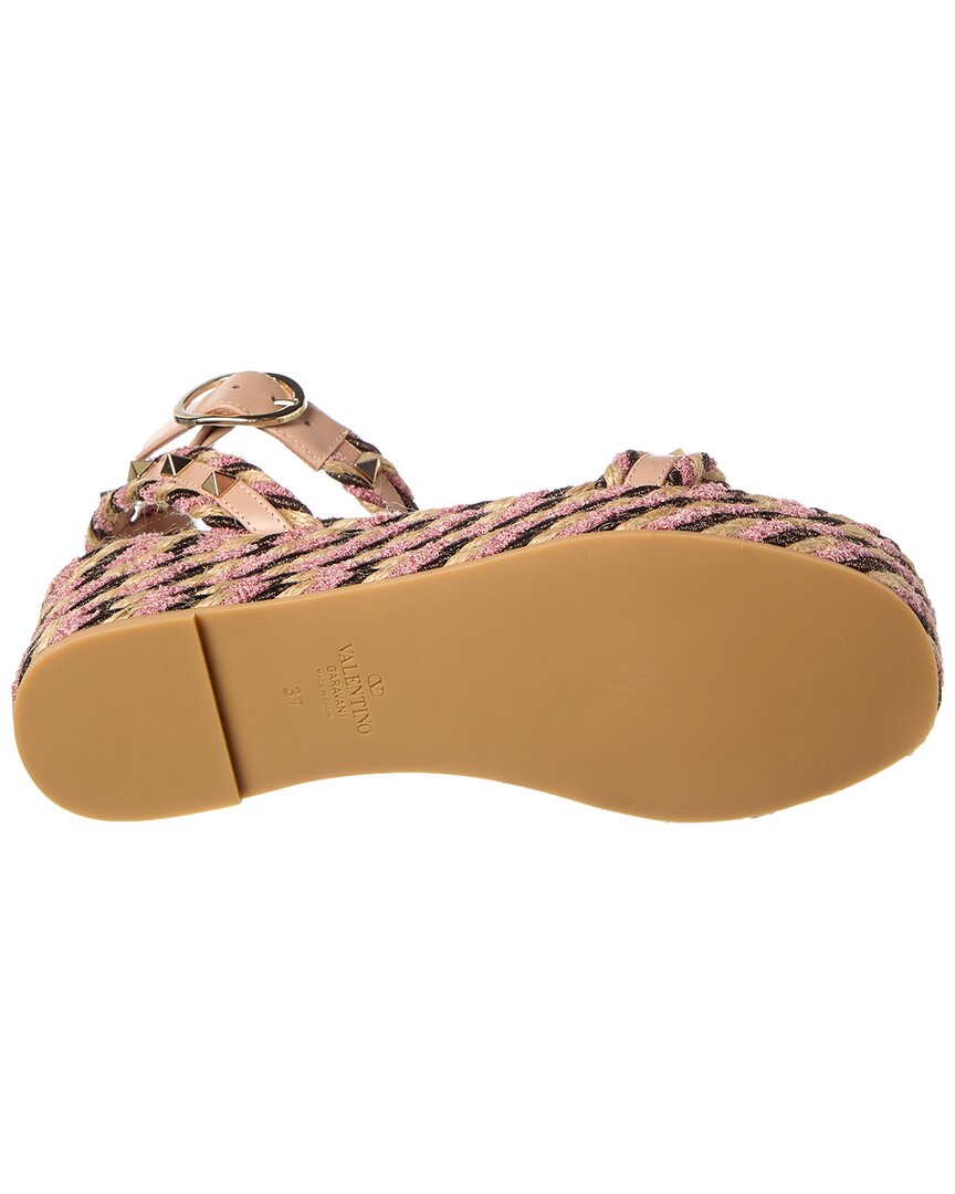 Valentino Rockstud 45 Leather Sandal