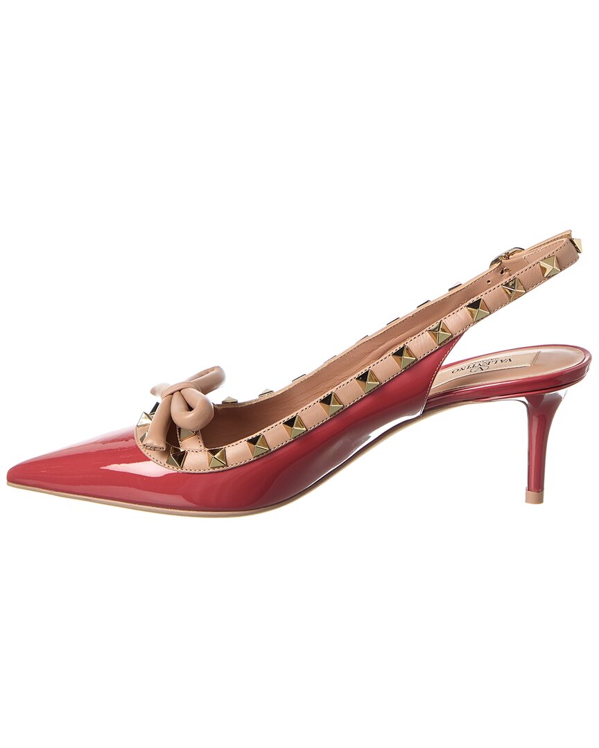 Valentino Rockstud 60 Patent Slingback Pump