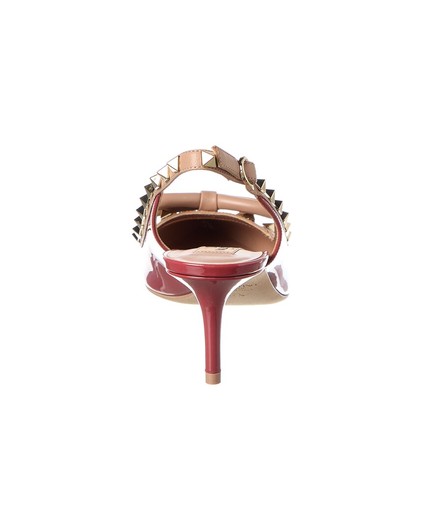 Valentino Rockstud 60 Patent Slingback Pump