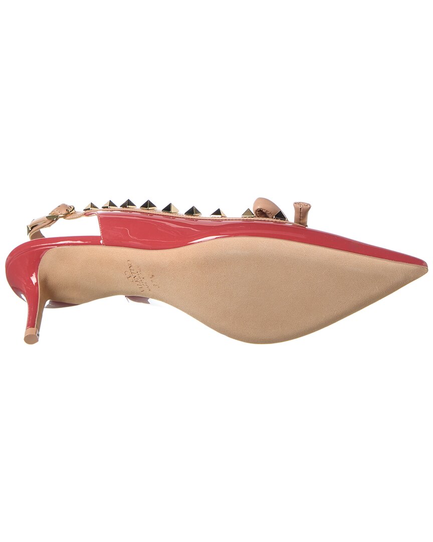 Valentino Rockstud 60 Patent Slingback Pump