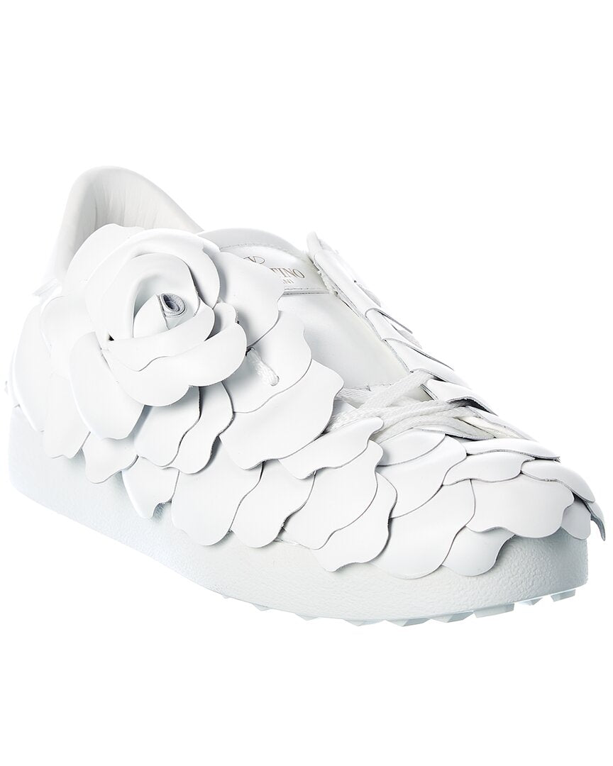 Valentino Atelier 03 Rose Edition Leather Sneaker 39.5 White