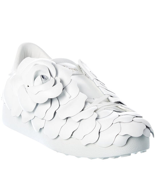 Valentino Atelier 03 Rose Edition Leather Sneaker 39.5 White