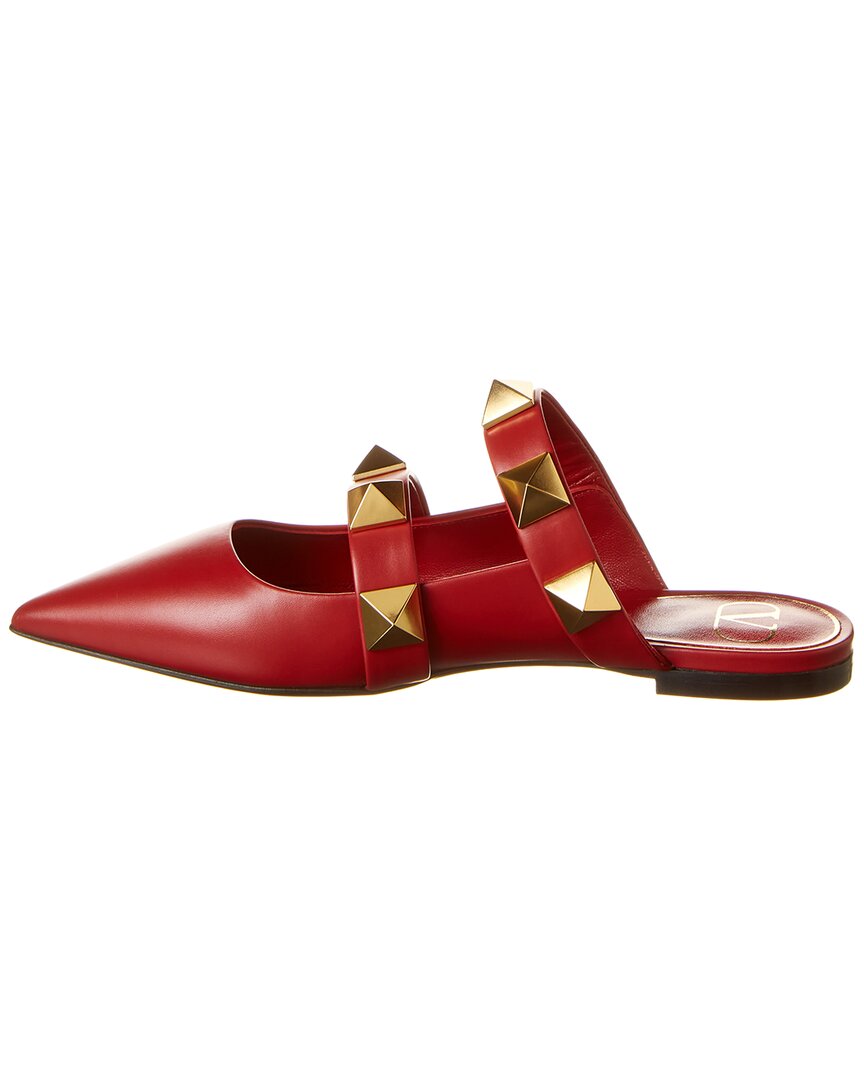 Valentino Roman Stud Leather Flat