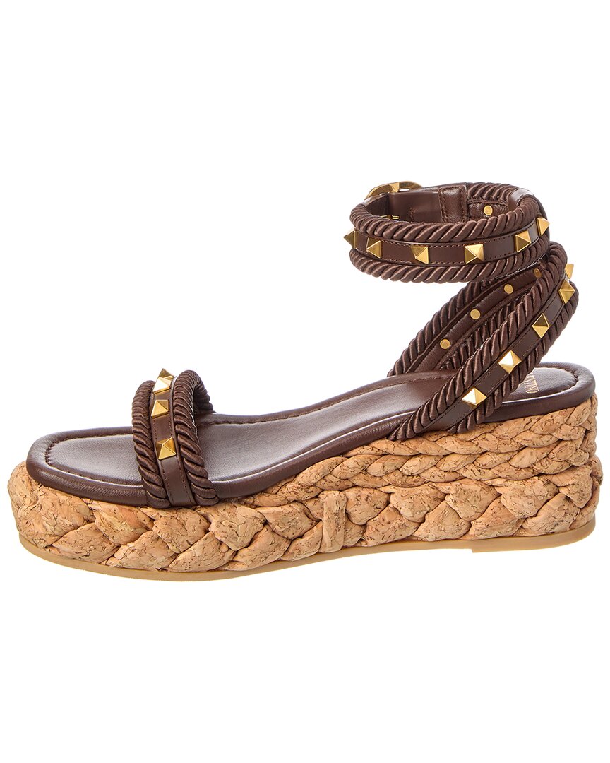 Valentino Rockstud 60 Leather Espadrille