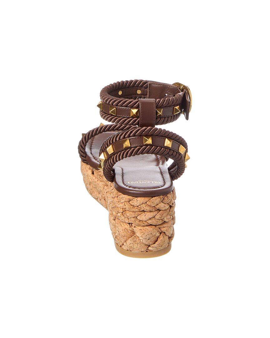 Valentino Rockstud 60 Leather Espadrille