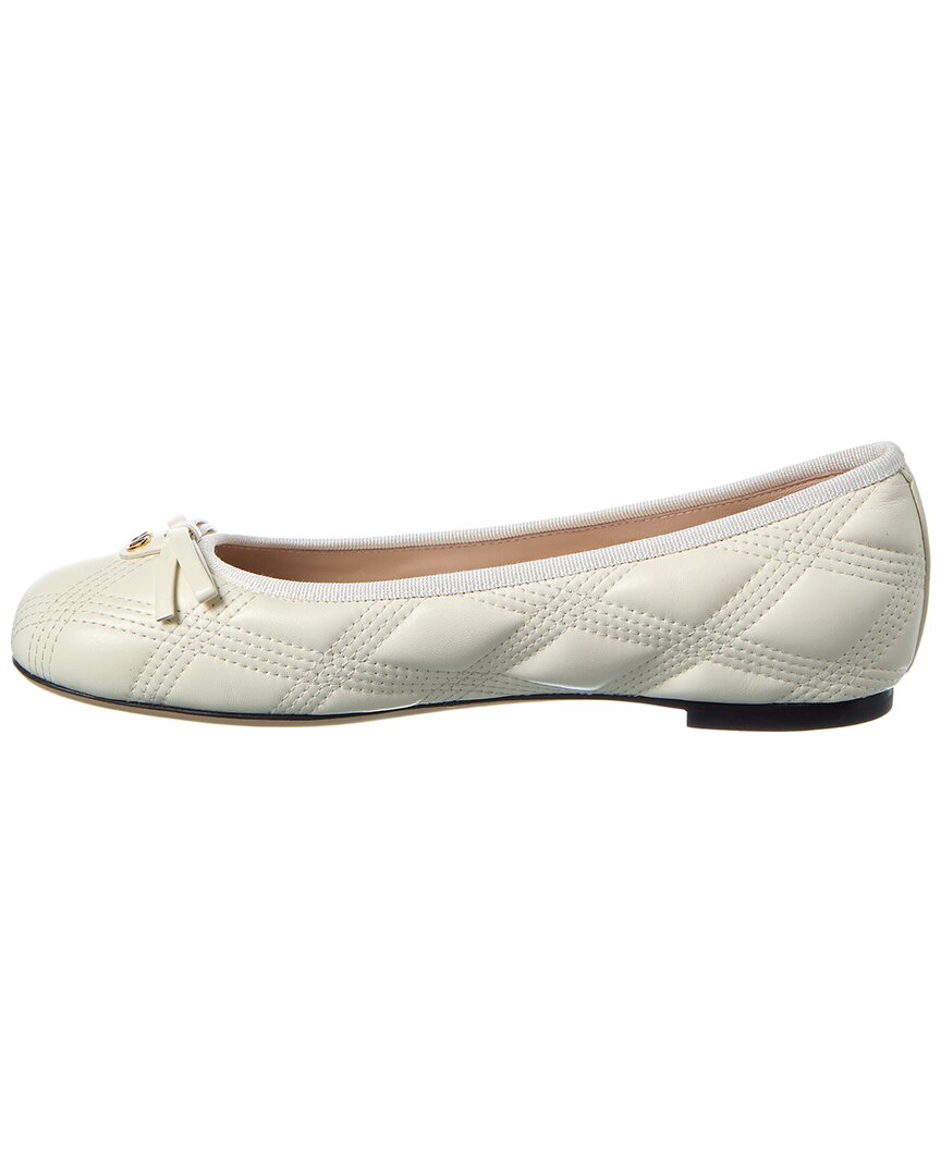 Valentino Bow Quilted Leather Flat