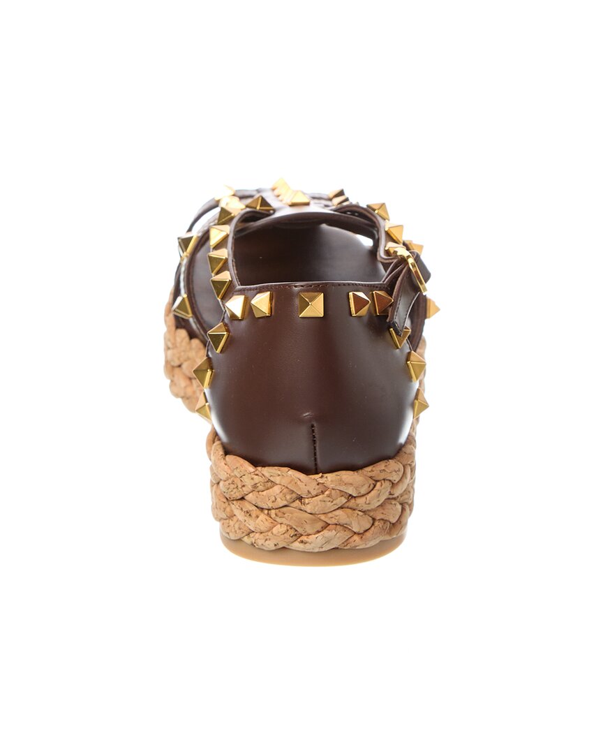 Valentino Rockstud 30 Leather Platform Sandal