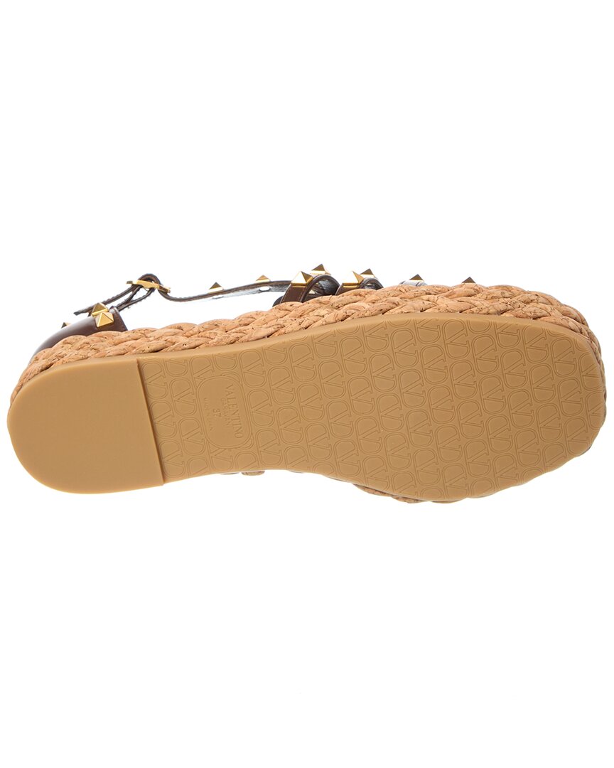 Valentino Rockstud 30 Leather Platform Sandal