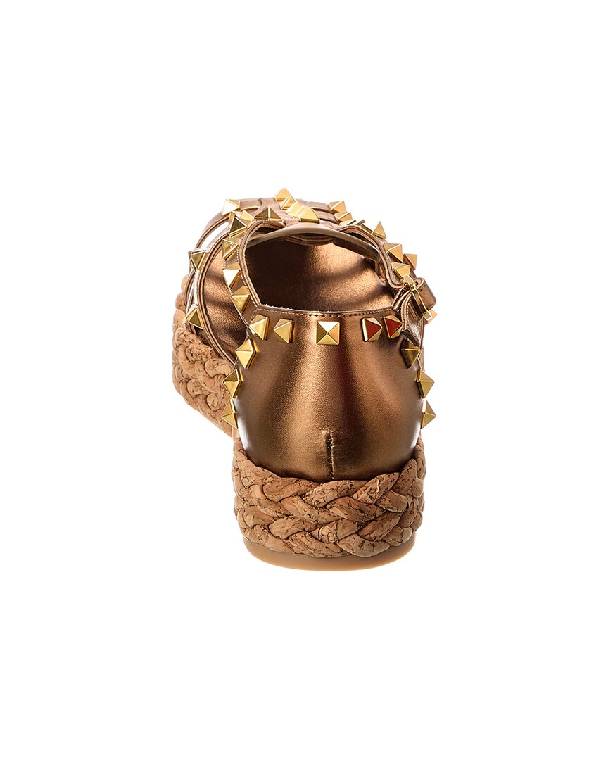 Valentino Rockstud 30 Leather Platform Sandal