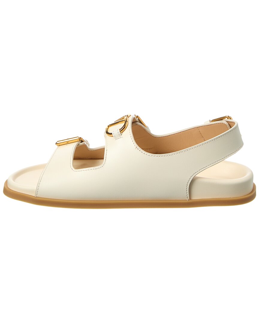 Valentino Vlogo Leather Sandal