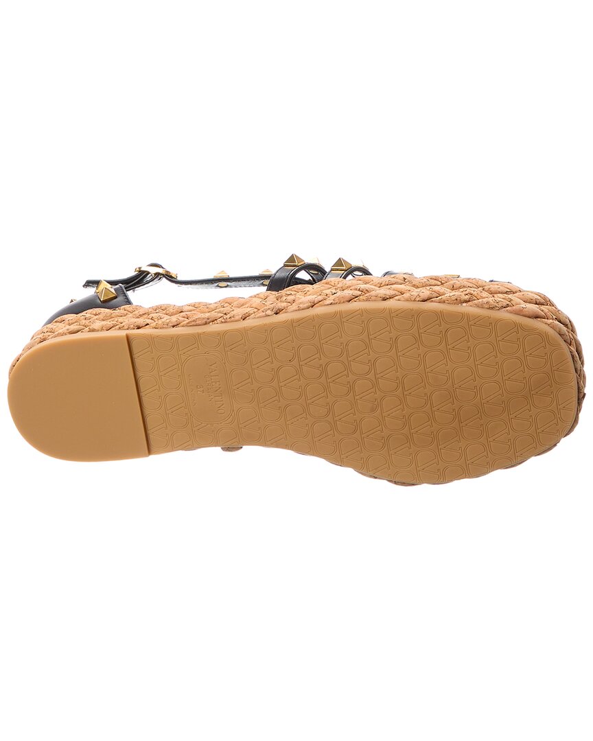 Valentino Rockstud 30 Leather Platform Sandal