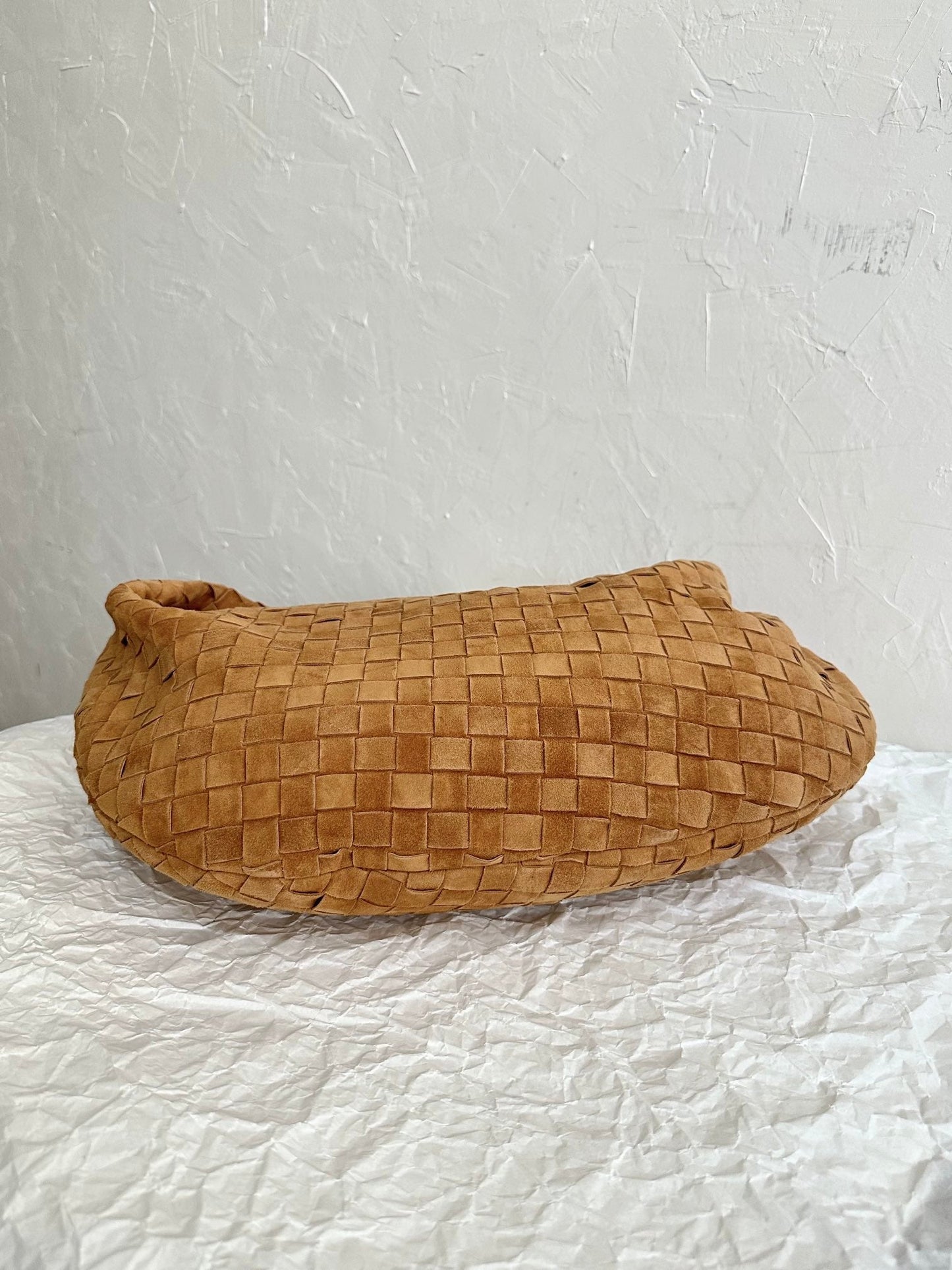 Bottega Veneta BV SMALL JODIE 48CM BROWN SUEDE LEATHER