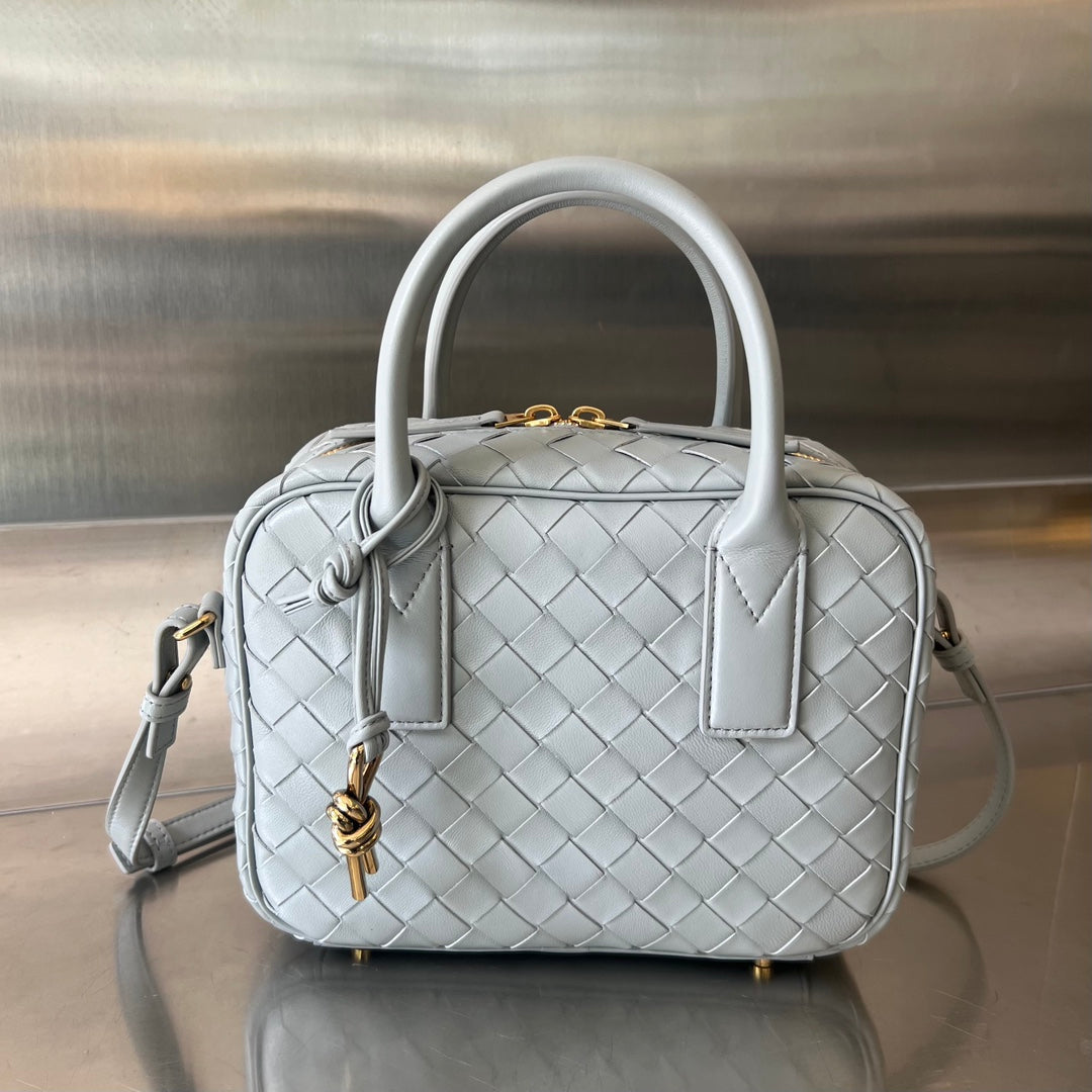 Bottega Veneta BV GETAWAY SMALL 23CM GREY LAMBSKIN