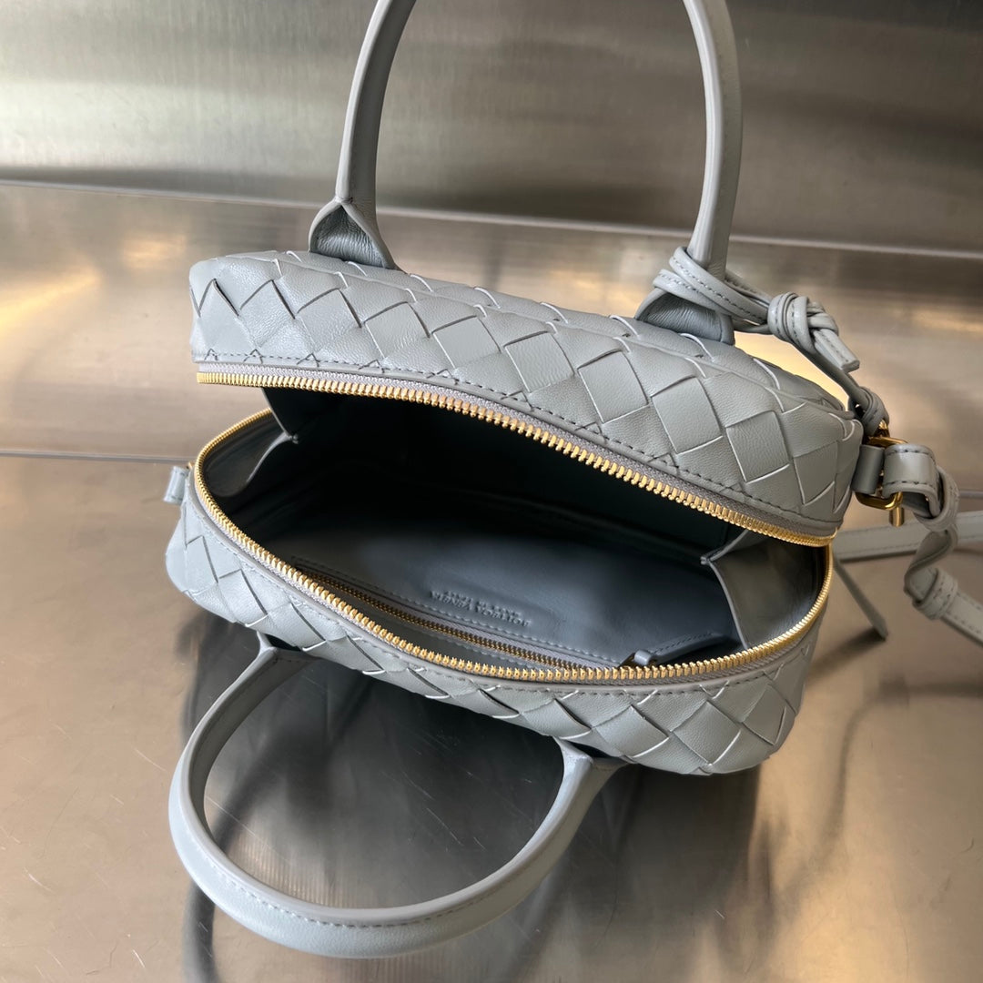 Bottega Veneta BV GETAWAY SMALL 23CM GREY LAMBSKIN