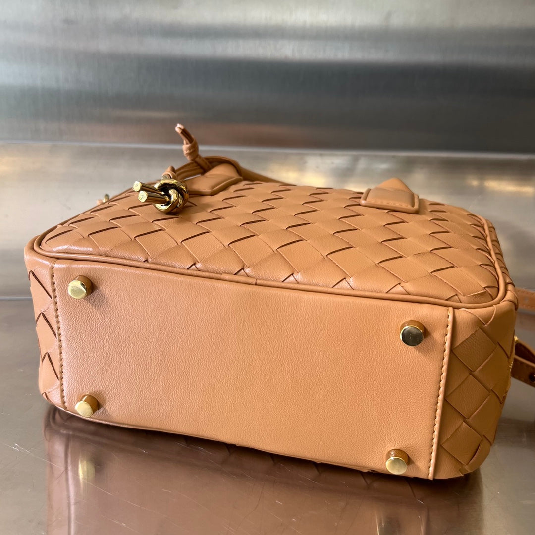 Bottega Veneta BV GETAWAY SMALL 23CM BROWN LAMBSKIN