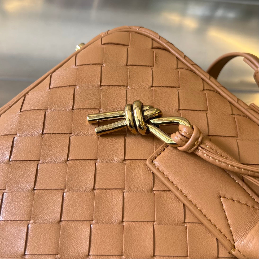 Bottega Veneta BV GETAWAY SMALL 23CM BROWN LAMBSKIN