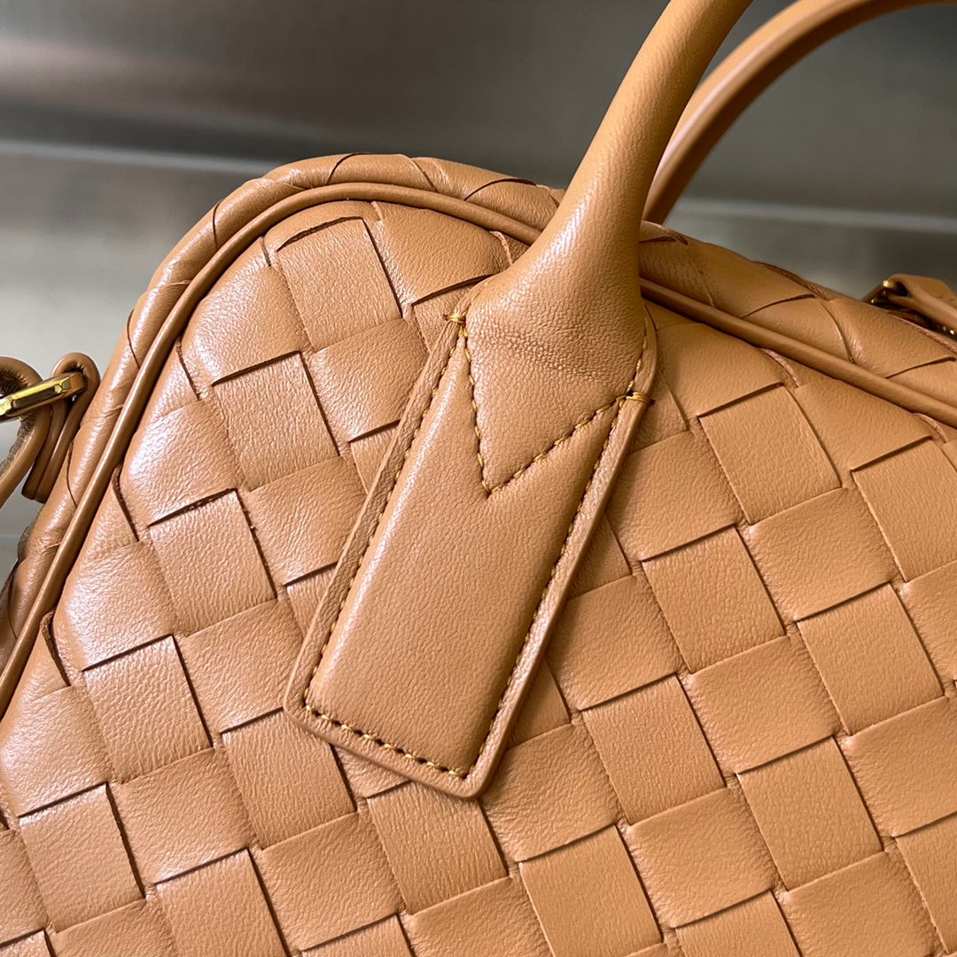 Bottega Veneta BV GETAWAY SMALL 23CM BROWN LAMBSKIN