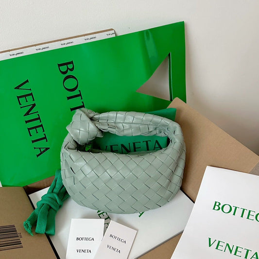 Bottega Veneta BV MINI JODIE 28CM GREY LAMBSKIN LEATHER