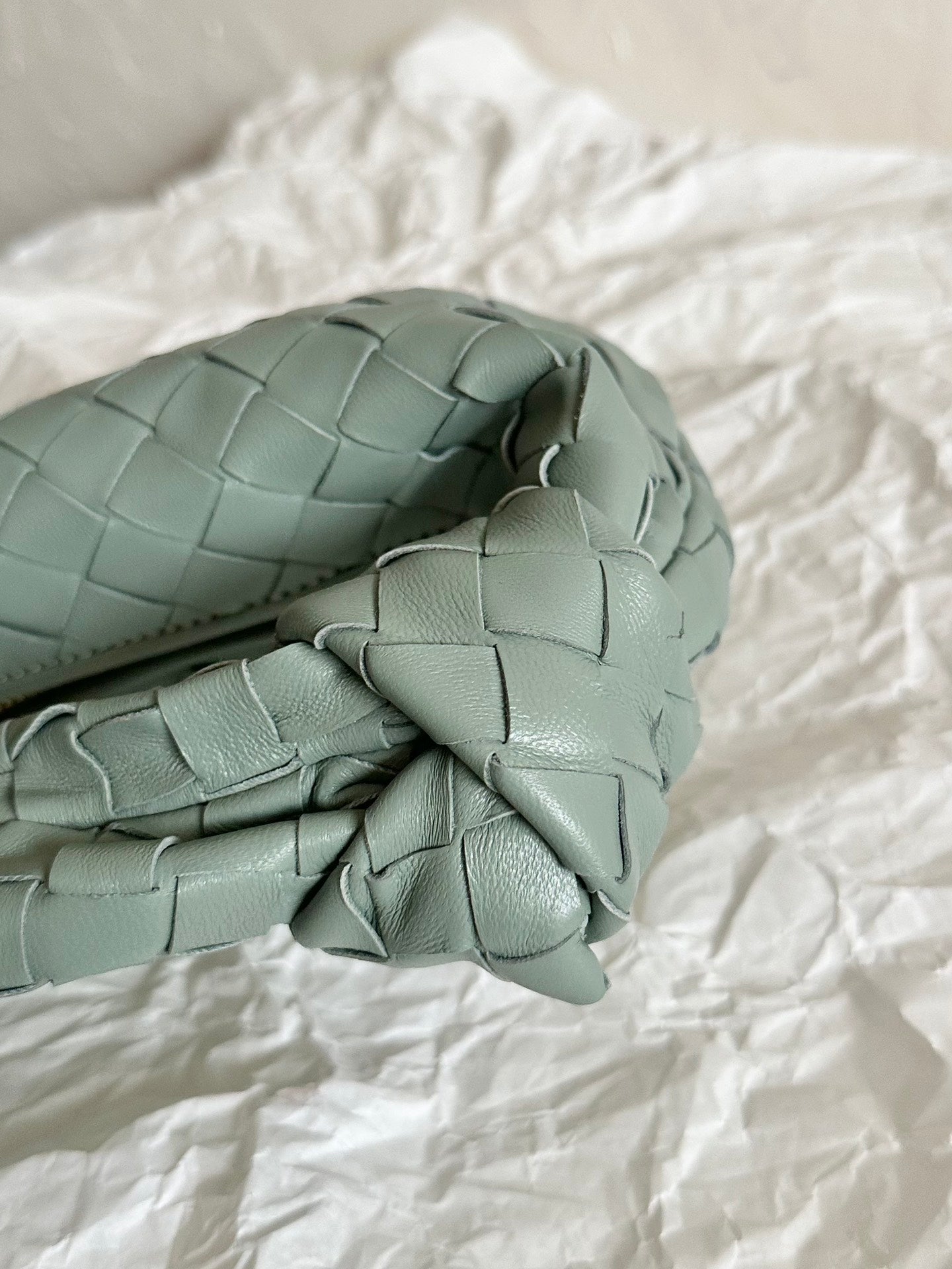 Bottega Veneta BV MINI JODIE 28CM GREY LAMBSKIN LEATHER