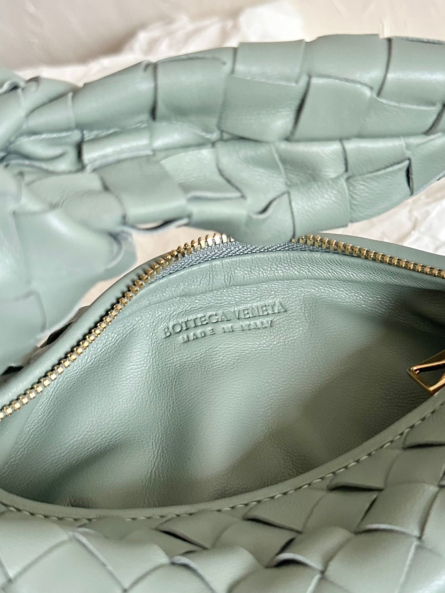 Bottega Veneta BV MINI JODIE 28CM GREY LAMBSKIN LEATHER