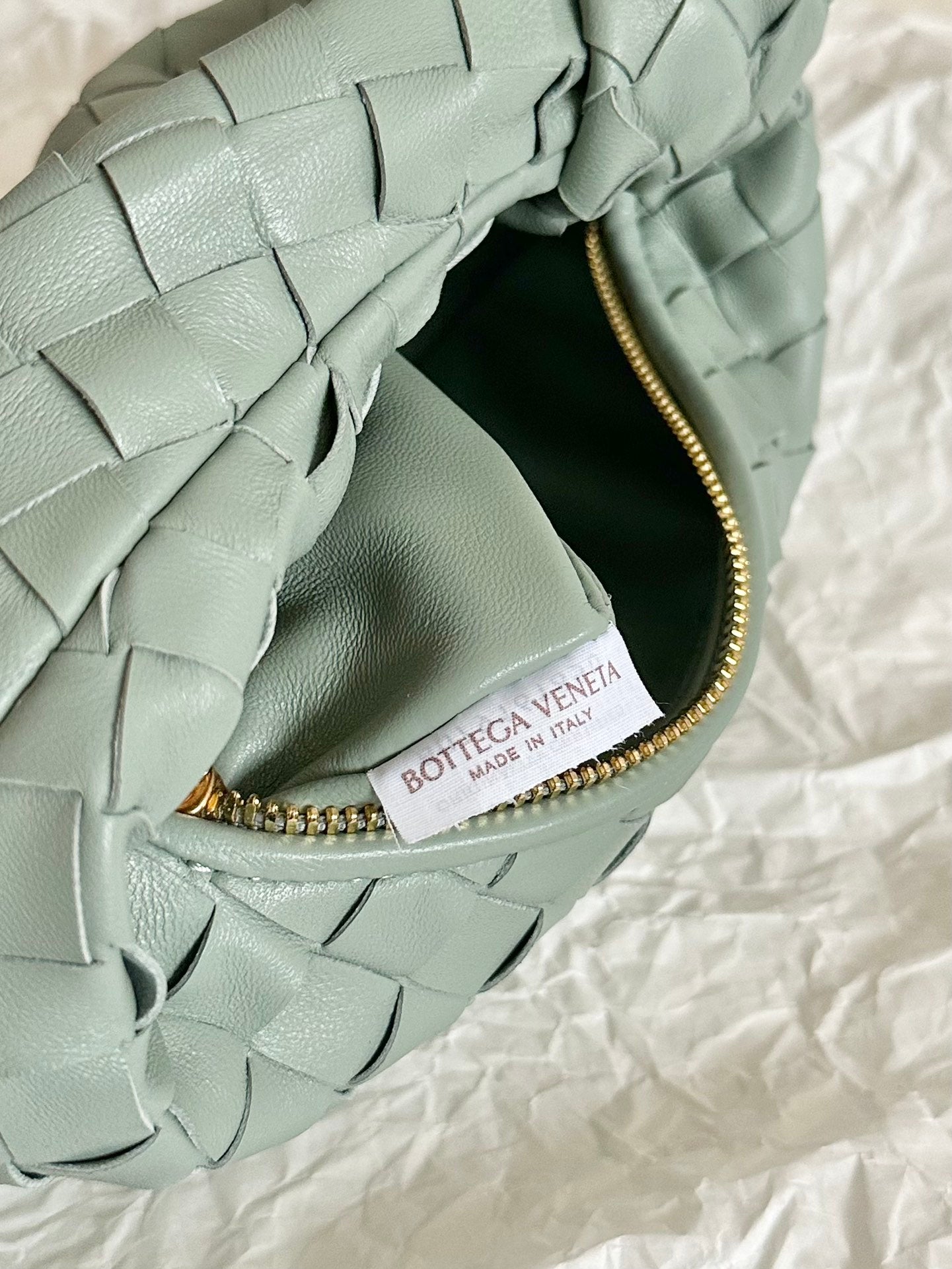 Bottega Veneta BV MINI JODIE 28CM GREY LAMBSKIN LEATHER