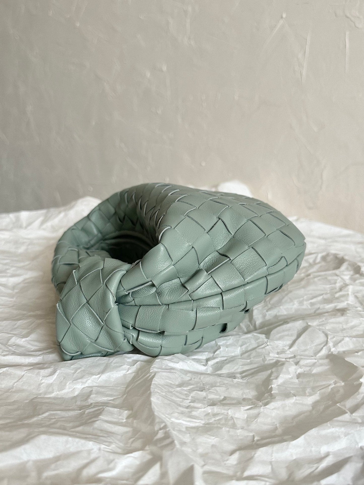 Bottega Veneta BV MINI JODIE 28CM GREY LAMBSKIN LEATHER