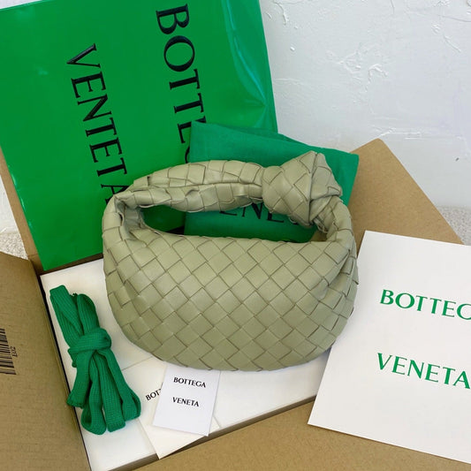 Bottega Veneta BV MINI JODIE 28CM GREEN LAMBSKIN LEATHER