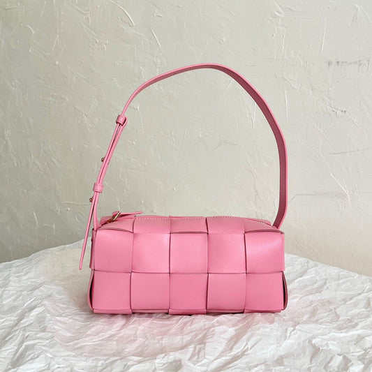 Bottega Veneta BV SMALL BRICK 24CM PINK LAMBSKIN