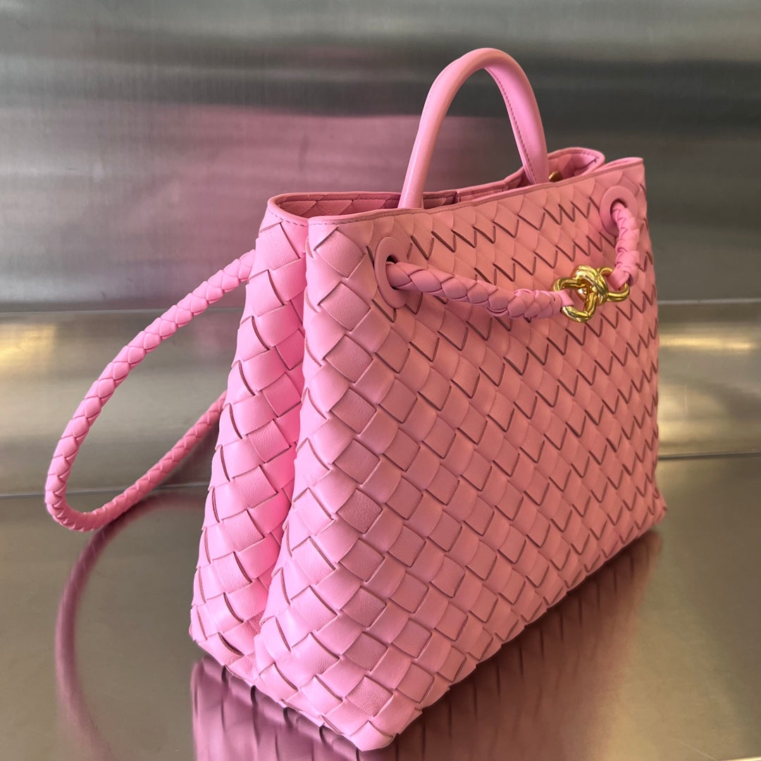 Bottega Veneta BV MEDIUM ANDIAMO 32CM PINK LAMBSKIN