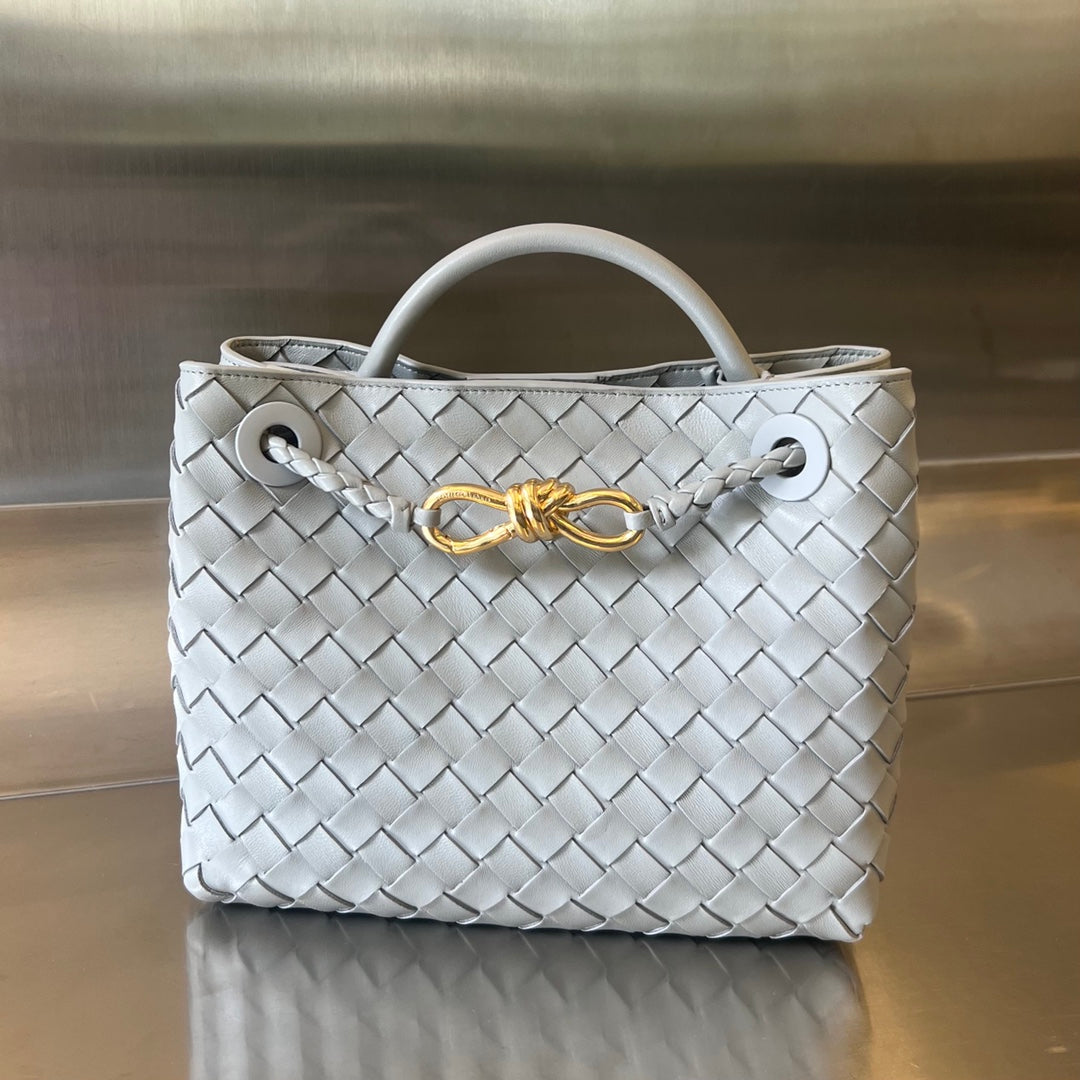 Bottega Veneta BV SMALL ANDIAMO 25CM GREY LAMBSKIN