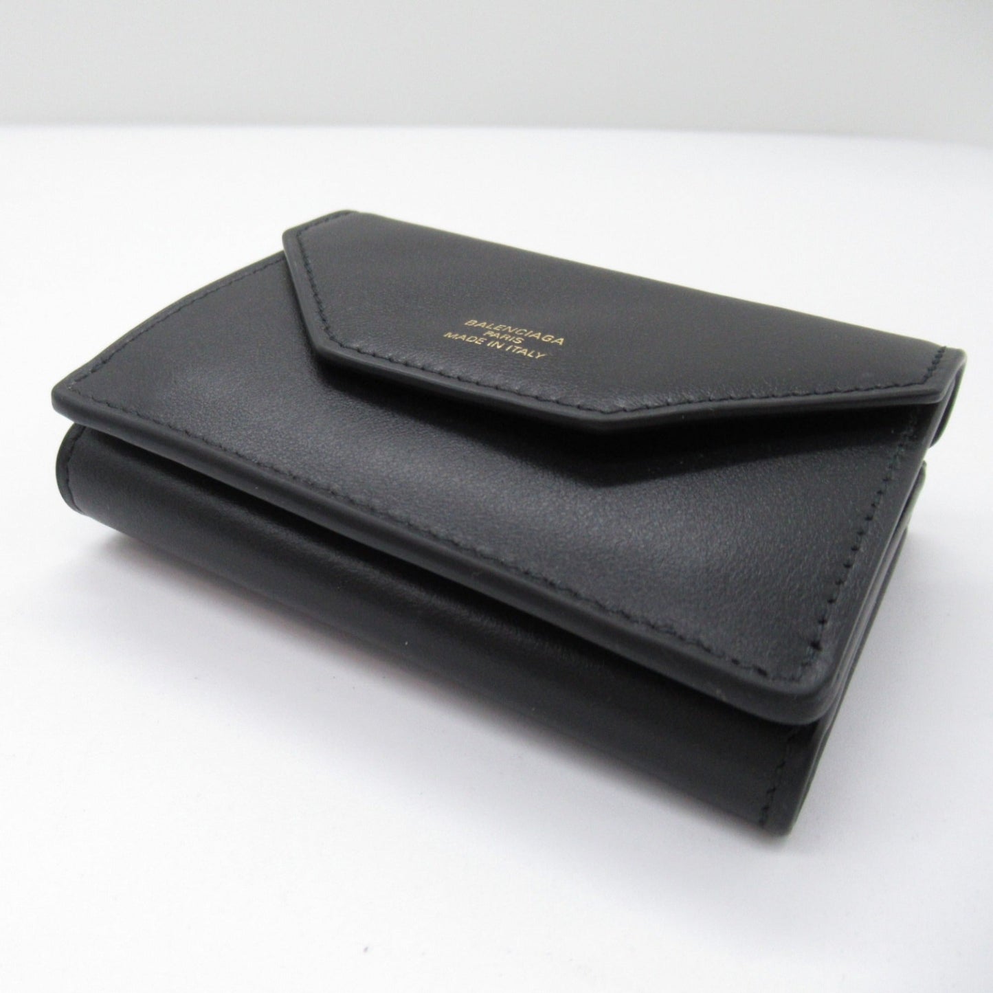 Balenciaga  Leather Middle Wallet (Tri-Fold)