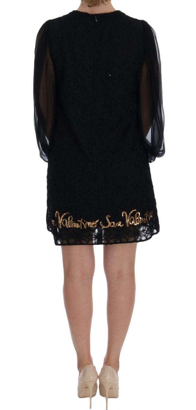 Dolce & Gabbana  San Valentino Embroidered Lace Mini Dress