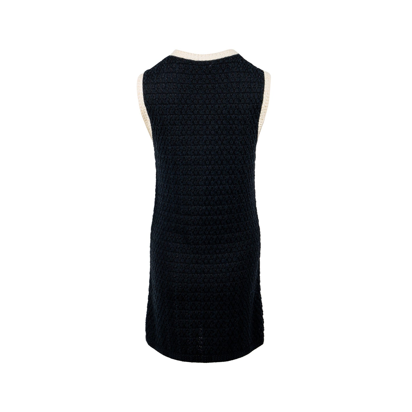 Chanel size 34 24P Dress cotton/viscose/polyamide black/white