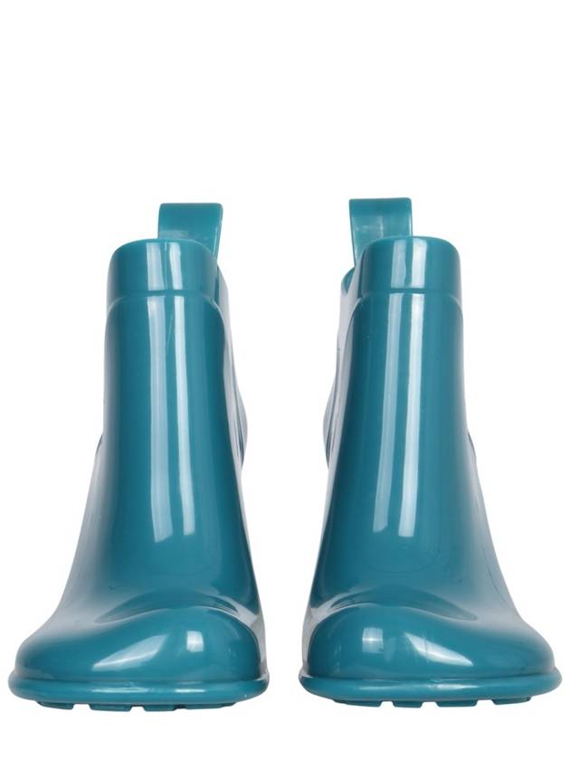 Bottega Veneta Shine Rubber Heel Ankle Worker Boots Blaster