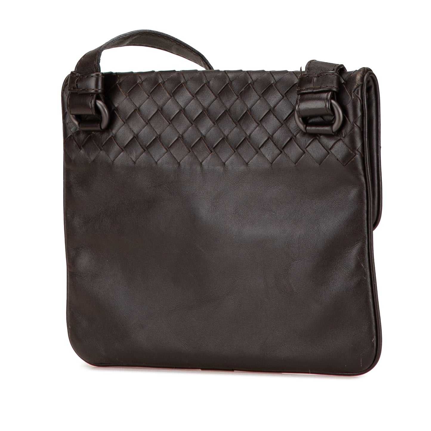 Brown Bottega Veneta Leather Intrecciato Crossbody
