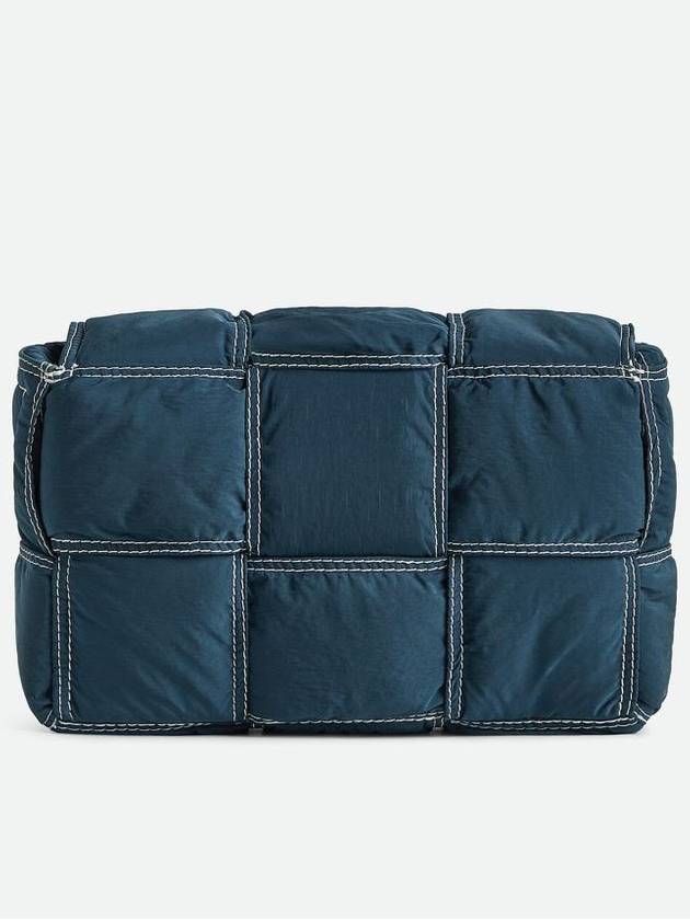 Bottega Veneta Small padded tech cassette crossbody bag deep blue white