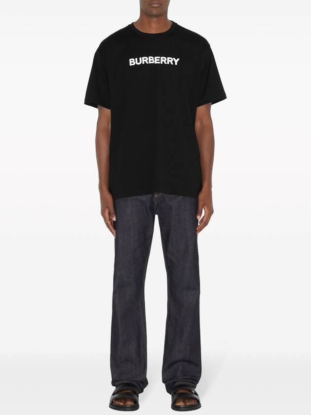 Burberry Logo Print Cotton Short Sleeve T-Shirt Black