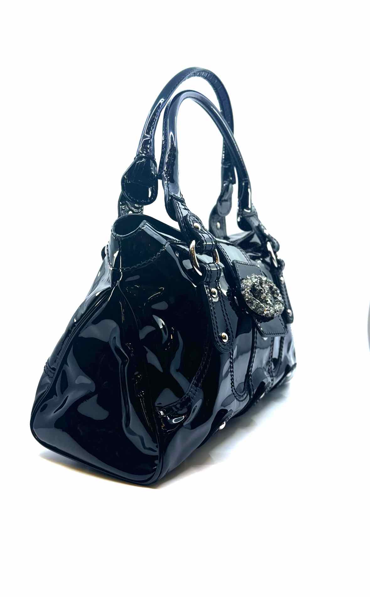 VALENTINO Black Patent Leather Handbag