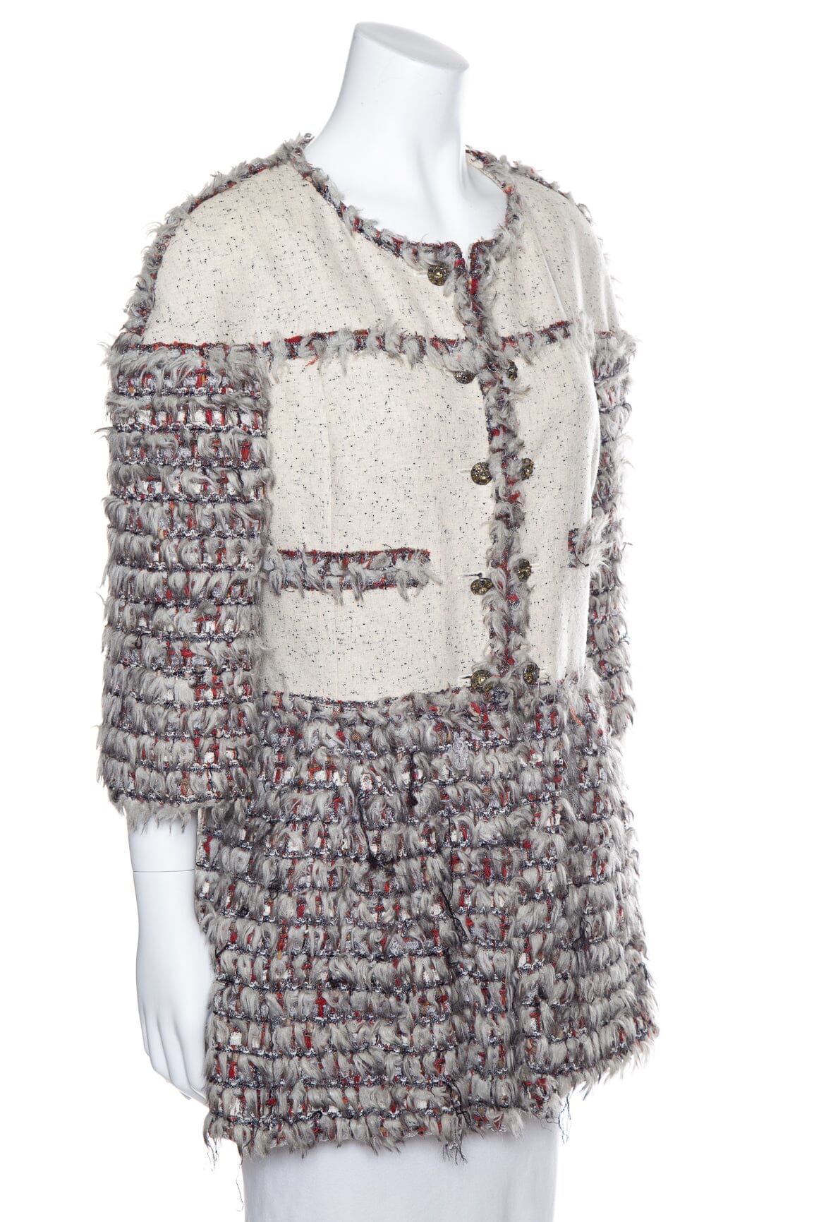 Chanel Multicolor Runway Fantasy Tweed Jacket SZ 40