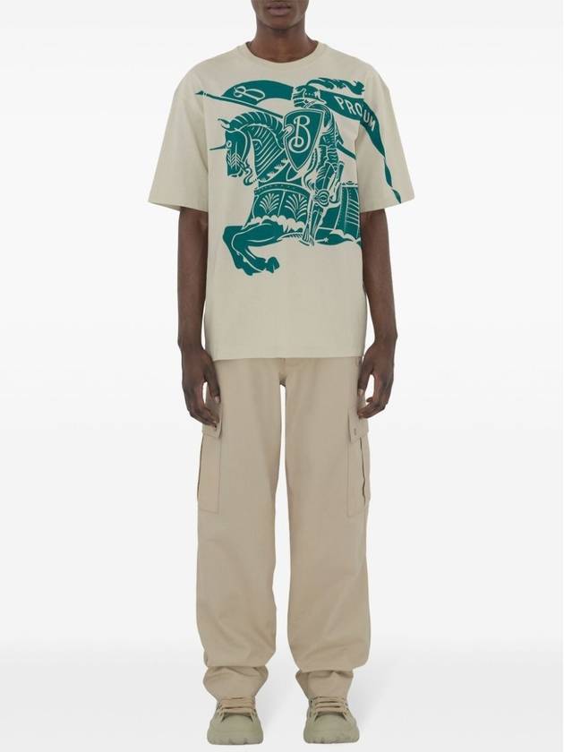 Burberry EKD Cotton Short Sleeve T-Shirt Ivory