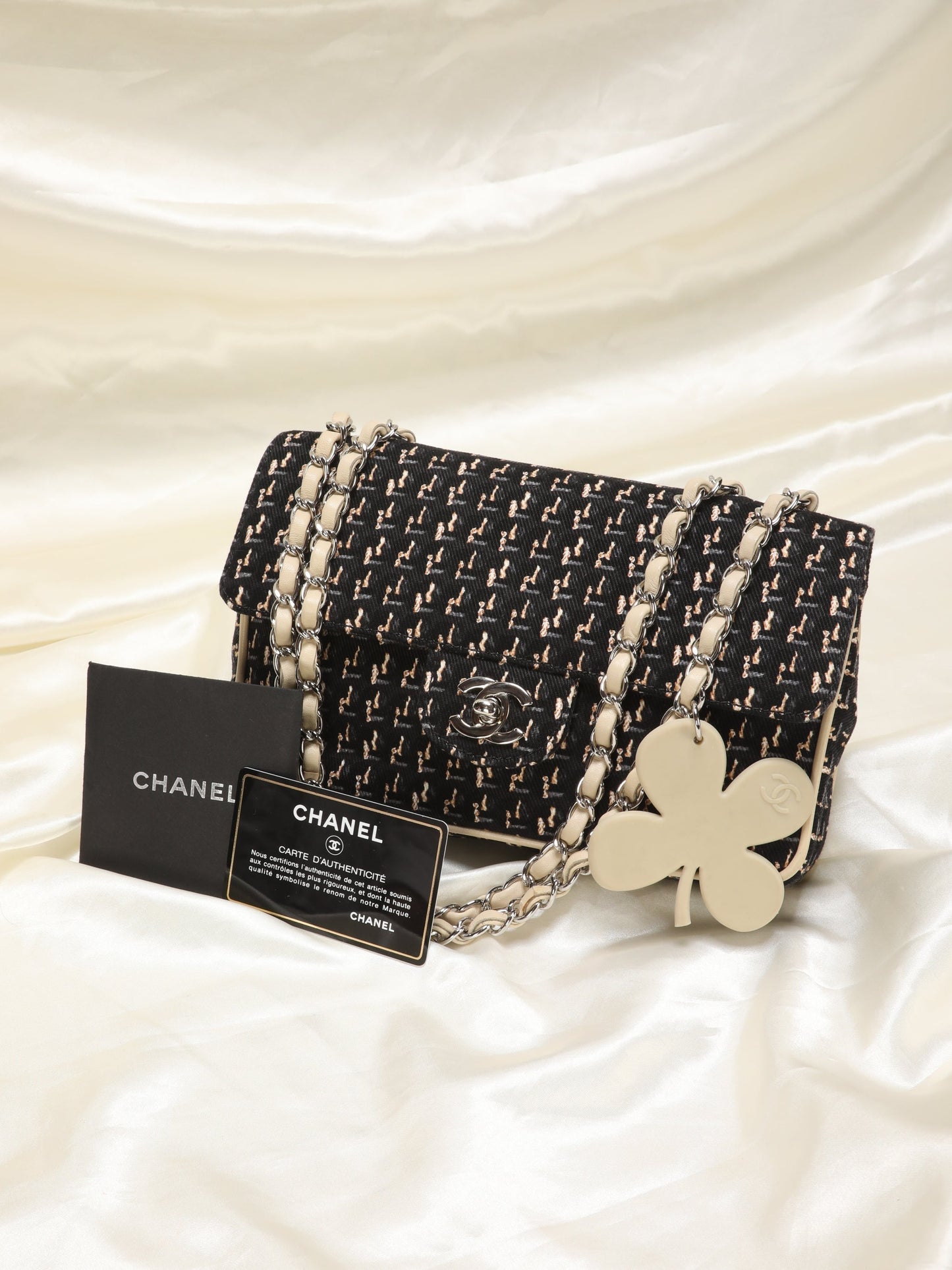 Rare Chanel Clover Half Flap Bag