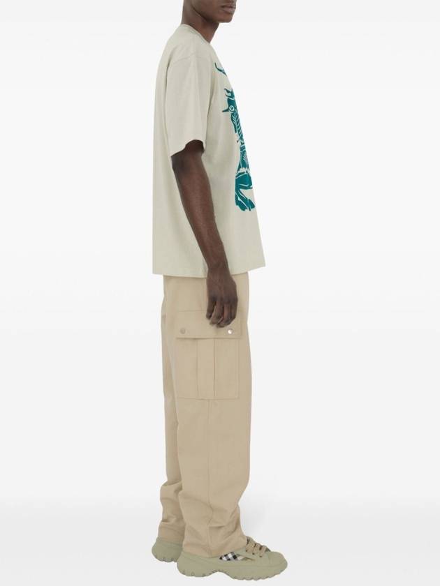 Burberry EKD Cotton Short Sleeve T-Shirt Ivory