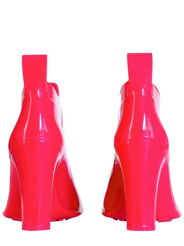 Bottega Veneta Shine Rubber Heel Chelsea Boots Lollipop