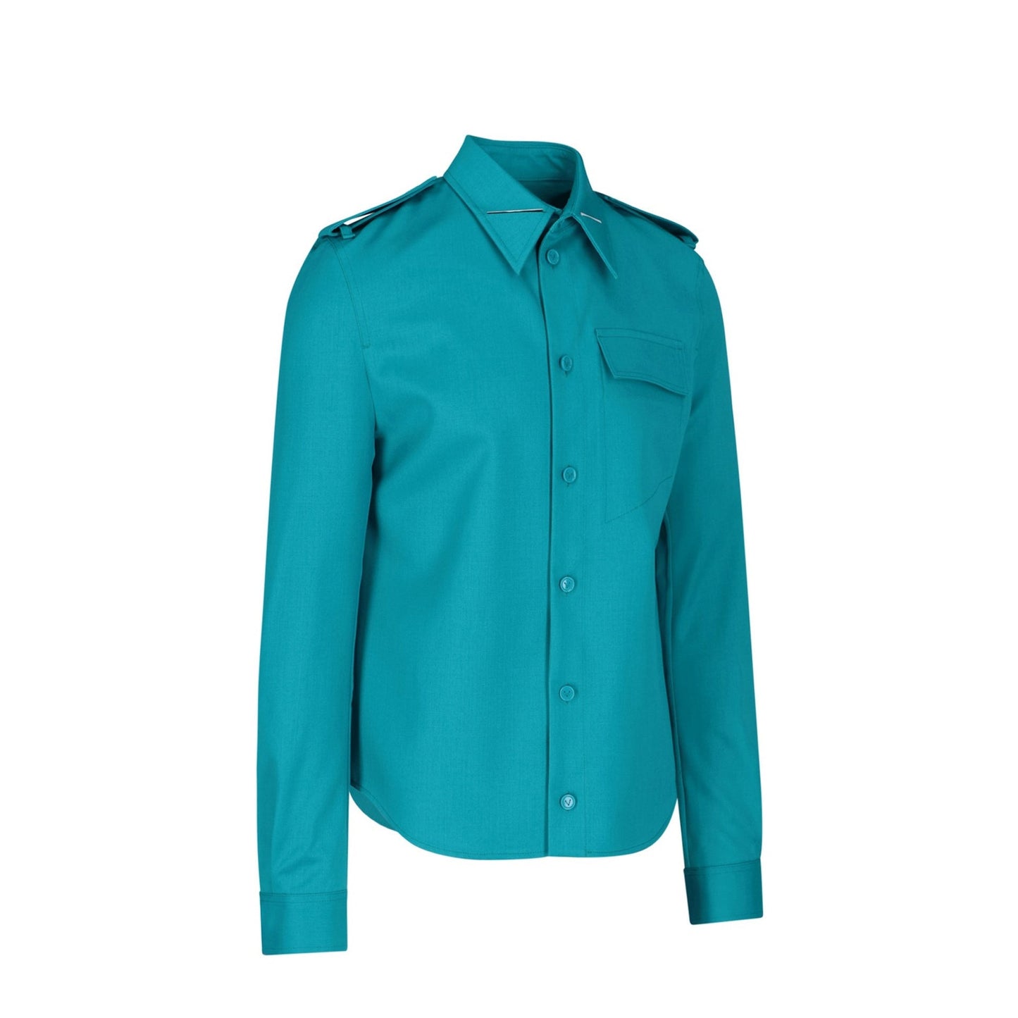 Bottega Veneta Grain De Poudre Wool Shirt Men