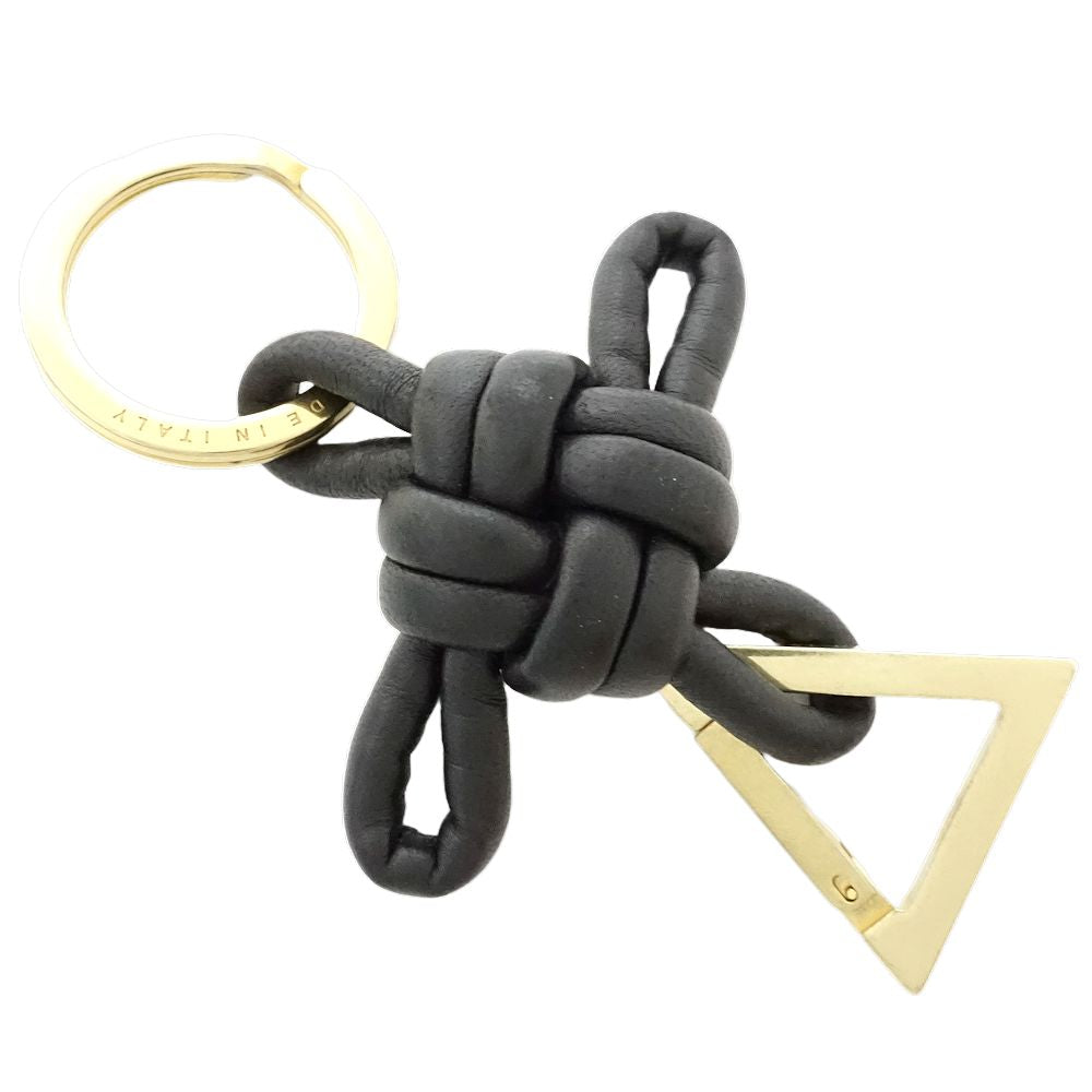 Bottega Veneta Leather Triangle Keyring